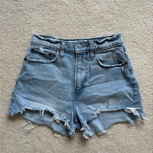 Abercrombie and Fitch Curve Love High Rise Mom Jean Shorts